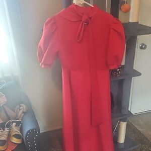 Elegant Red Women's Dress